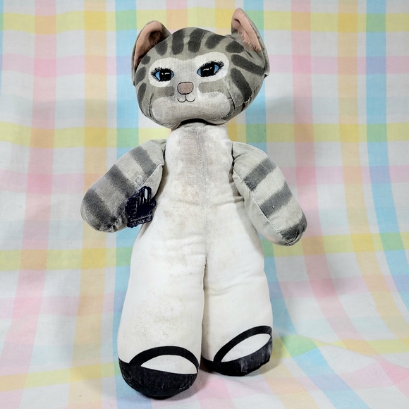 Vintage 1988 Applause Dolly Cats stand up plush cloth cat doll - Picture 1 of 7